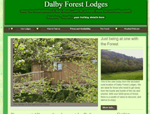 Tablet Screenshot of dalbyforestlogcabins.co.uk